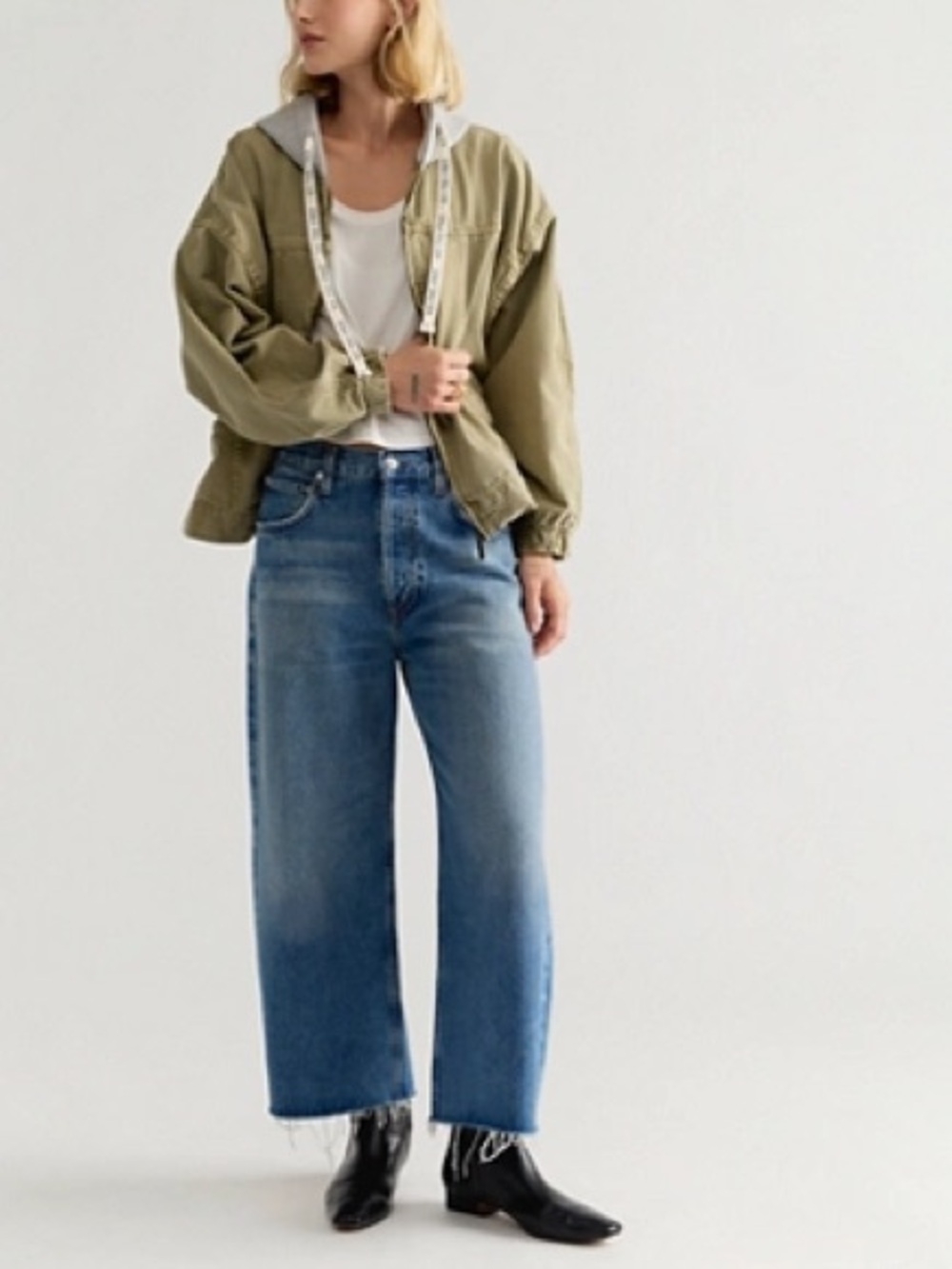B Sides Straight Leg Jeans Raw Hem 26